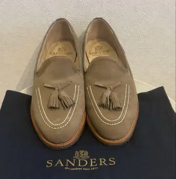 SANDERS 샌더스 태슬 로퍼 UK7.5 스웨이드 26cm