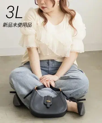 쿠레트 오리지널 크로스 튤 리브 풀오버 아이보리 3L