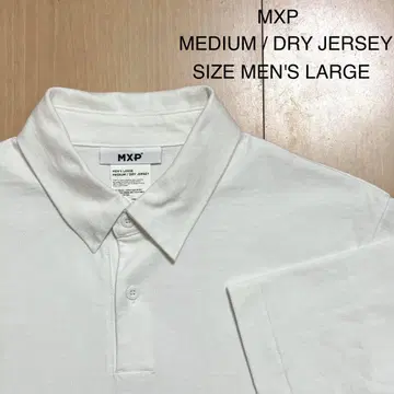 MXP MXP 피케 셔츠 반팔 무지 화이트 L
