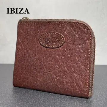 IBIZA 이비자 가죽 지갑 동전 지갑 L자형 지퍼 브라운 브라운