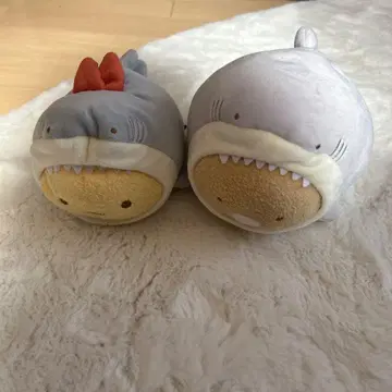 스미코구라시 수족관 한정판 모음 봉제 인형 새우 꼬리 돈가스
