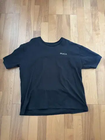 RVCA 블랙 티셔츠 백 프린트 L 사이즈