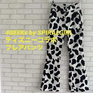4GEEKs by SPIRALGIRL/디즈니/소 패턴/플레어 팬츠/분장