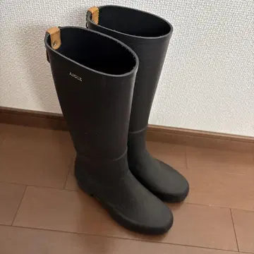 AIGLE 블랙 롱 부츠