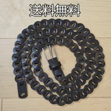 라이프 Llife LEATHER CHAIN BELT SHADE GRAY