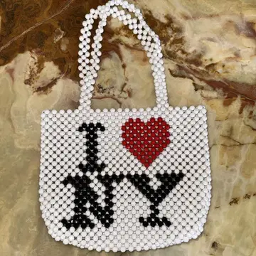 I LOVE NY 비즈 백