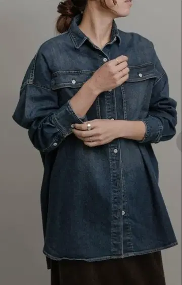 어반 리서치 써니 라벨 데님 셔츠