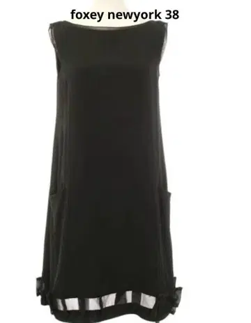 foxey newyork 폭시 38 슬리브리스 블랙 원피스