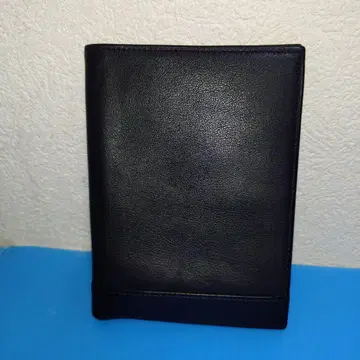 MORESCHI 두겹 지갑 지갑 블랙 가죽
