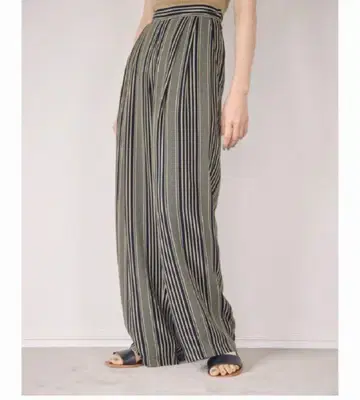 투데이풀 Georgette Stripe Trousers 38