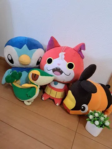 팽도리, 지바냥, 미주마루, 쯔타자, 모쿠로 봉제 인형 세트