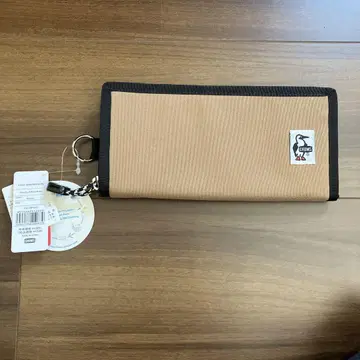 베이지 나일론 장지갑