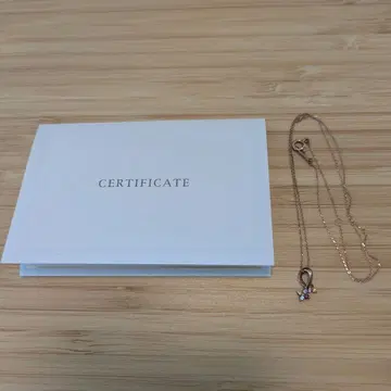 KUMIKYOKU 10금 핑크 골드 목걸이