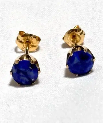 k18 골드 라피스 귀걸이 투탕 이집트