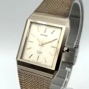 CITIZEN EXCEED GOLD 금 골드 쿼츠 손목시계 남성용