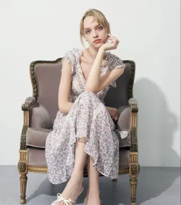 ME COUTURE 플뢰르 레이스 믹스 드레스