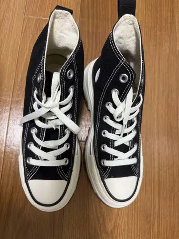 컨버스 랜스타 하이크 블랙 통굽 22.5