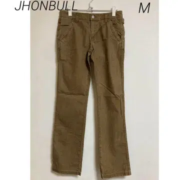 0288 JHONBULL 젬블 신상품 브라운 스트레이트 워크 팬츠