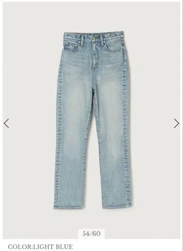 anuans Slim straight denim 라이트 블루 0