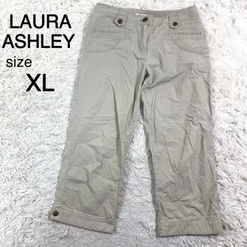 LAURA ASHLEY 베이지 컬러 반바지 캐주얼 팬츠