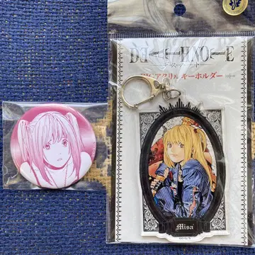 DEATH NOTE 데스노트 BIG 아크릴 키링 캔뱃지 미사