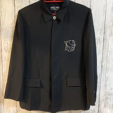 Valenza Sports 블랙 노카라 자켓 블라우스 40