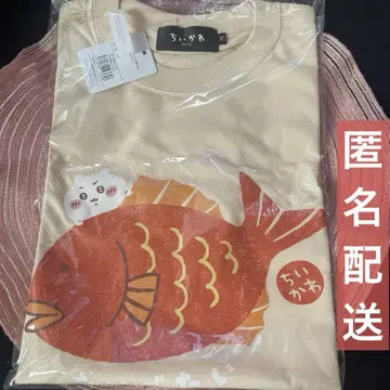 치이카와 모구모구 본점 가와고에점 한정판 티셔츠 오메데타이 내추럴 M