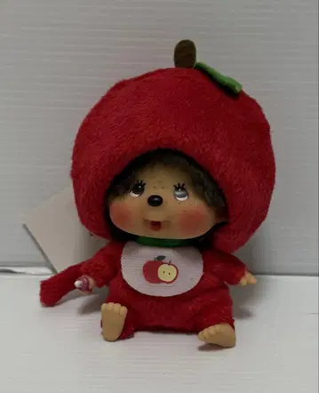 몬치치 사과 몬치치 씨 얼굴이 큰 SS 키체인 미사용품