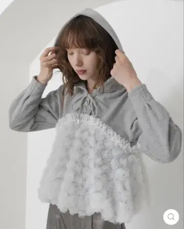 POPPY 얇은 명주 도킹 후디 (그레이)