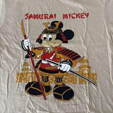 레어 사무라이 미키 빈티지 티셔츠 데드스탁 mickey