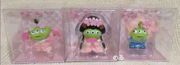 리틀 그린 맨 에이리언 마스코트 기모노 도미구이 하카마 Sakura