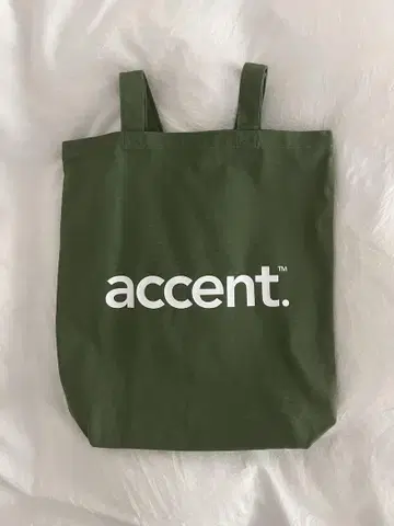 accent 토트백 그린