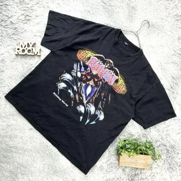 RAVEN 어트랙션 티셔츠 블랙 L 홀리데이 월드