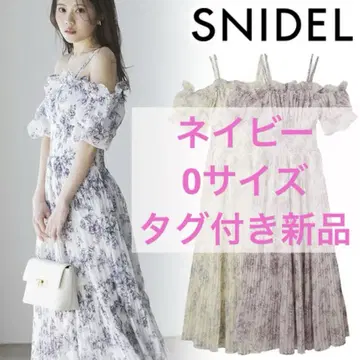 스나이델 SNIDEL Sustainable 오프숄더 개더 원피스 0