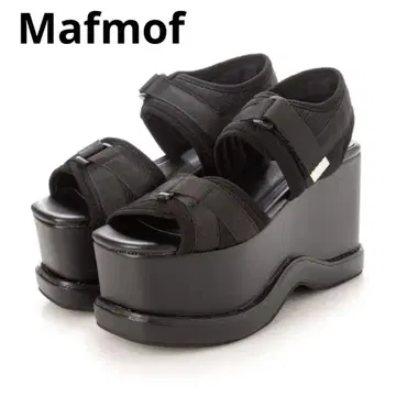 Mafmof 통굽 샌들 24.5cm 블랙