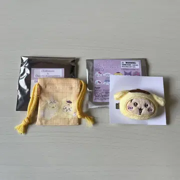 치이카와 산리오 토끼 폼폼푸딩 헤어 클립 복조리