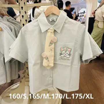 상하이 디즈니 젤라토니 벌스데이 생일 쿠타이 포함 반팔 셔츠
