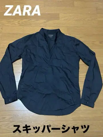 ZARA 자라 스키퍼 셔츠 오픈 카라 셔츠 셔츠