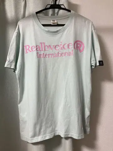 Realbvoice 로고 티셔츠 L 사이즈 민트