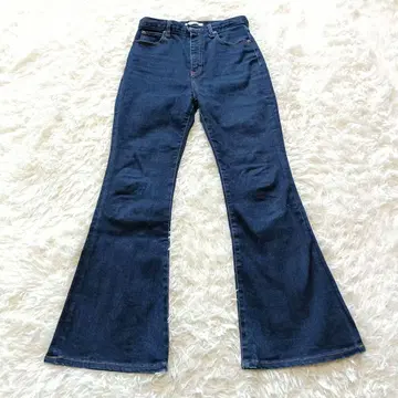 MOUSSY 마우지 플레어 데님 팬츠 27 하이 웨스트 빅 사이즈