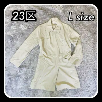 23구 나일론 코트 아이보리 L 사이즈