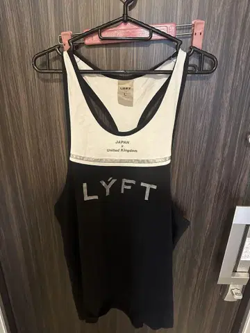 LYFT 탱크탑 L 사이즈 블랙/화이트