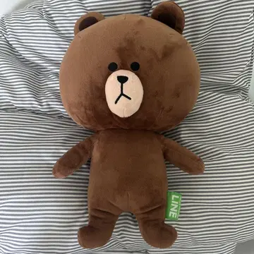 LINE 브라운 봉제 인형 약 40cm