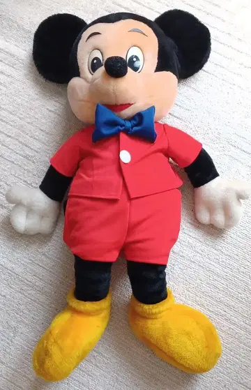 미키 마우스 봉제 인형 빨간색 수트