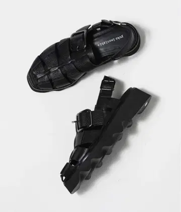 yuko imanishi+CHIE 구르카 샌들 BLACK 36size