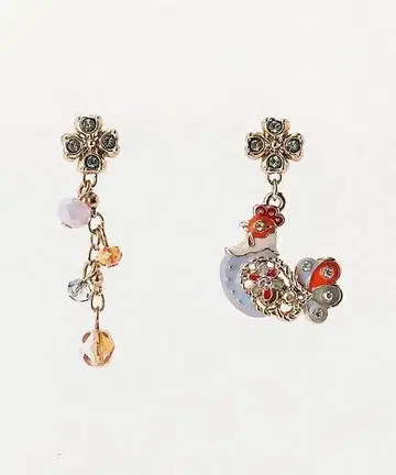 ANNA SUI 귀걸이 닭 2way 귀걸이 부활절 한정판 미사용
