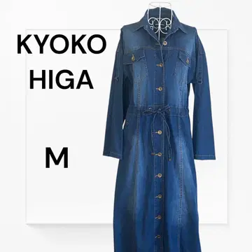 KYOKO HIGA 키요코 히가 데님 원피스 겉옷 멋지다 M