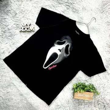 Ghost Face 티셔츠 블랙 L 사이즈 호러 영화 스크림