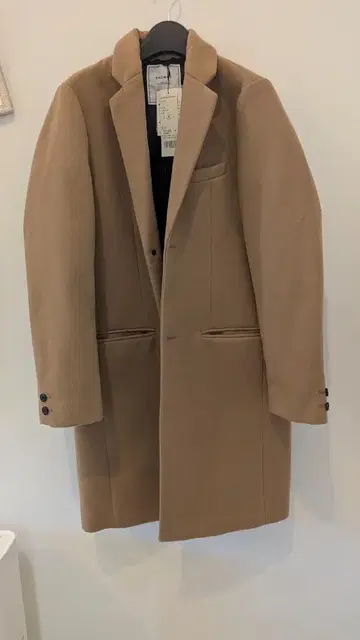 BROWNY 베이지 체스터 코트 M 사이즈
