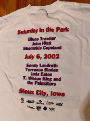 Blues Traveler, John Hiatt 외 Event 셔츠